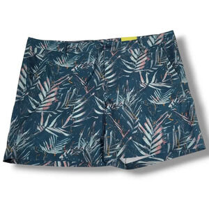 All in Motion Men's blue tropical hybrid resort shorts - xxl